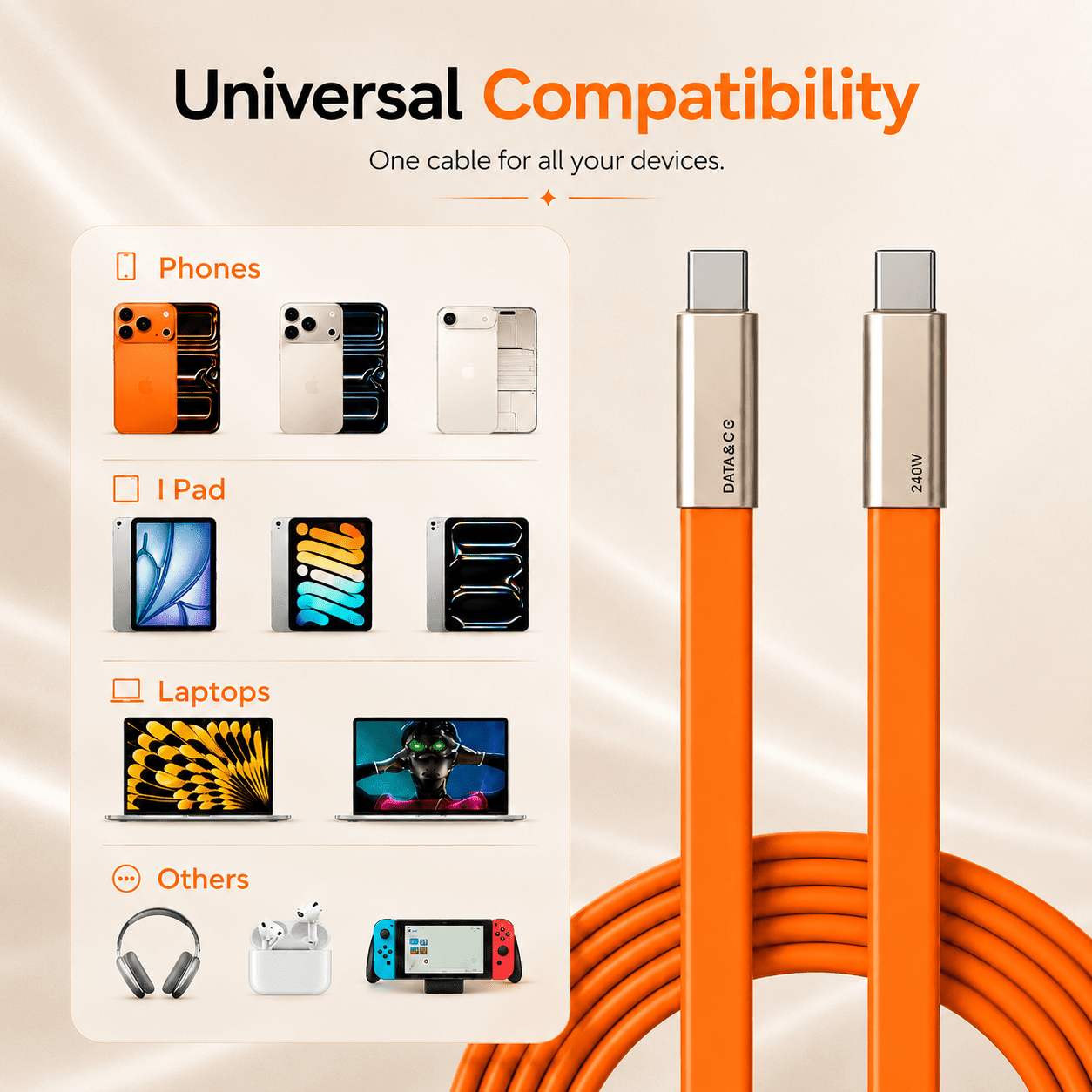 Sorted 2 - in - 1 Detachable Charging Cable Stand - SortedStuff